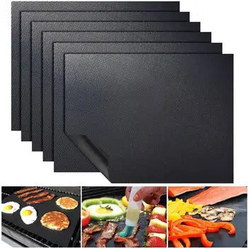 Lot de 5 Tapis de cuisson pour BBQ