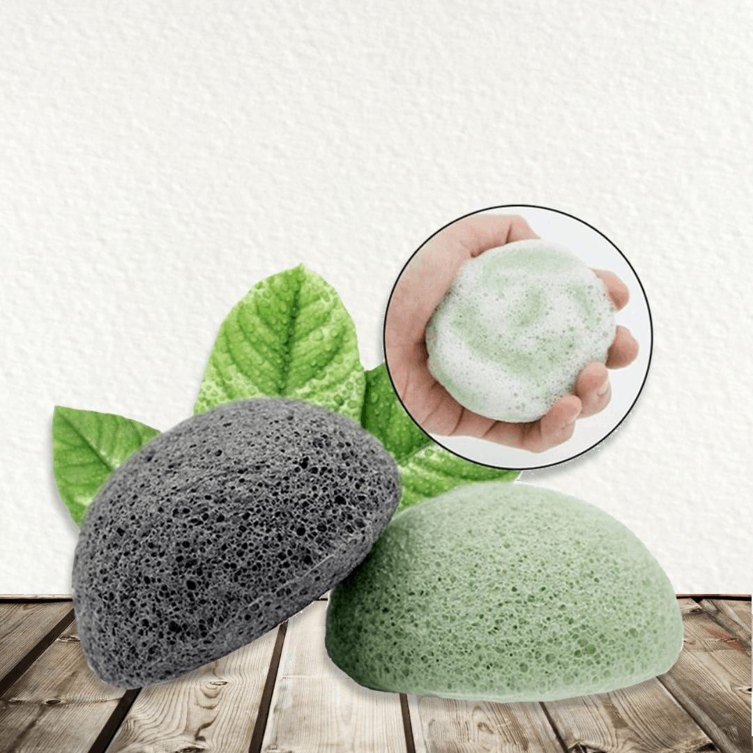Eponges Konjac démaquillantes et réutilisables