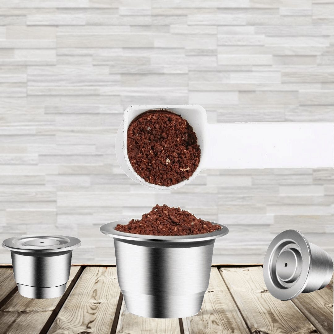 Capsule réutilisable pour machines Nespresso en inox